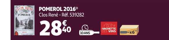 pomerol 2016 clos rené