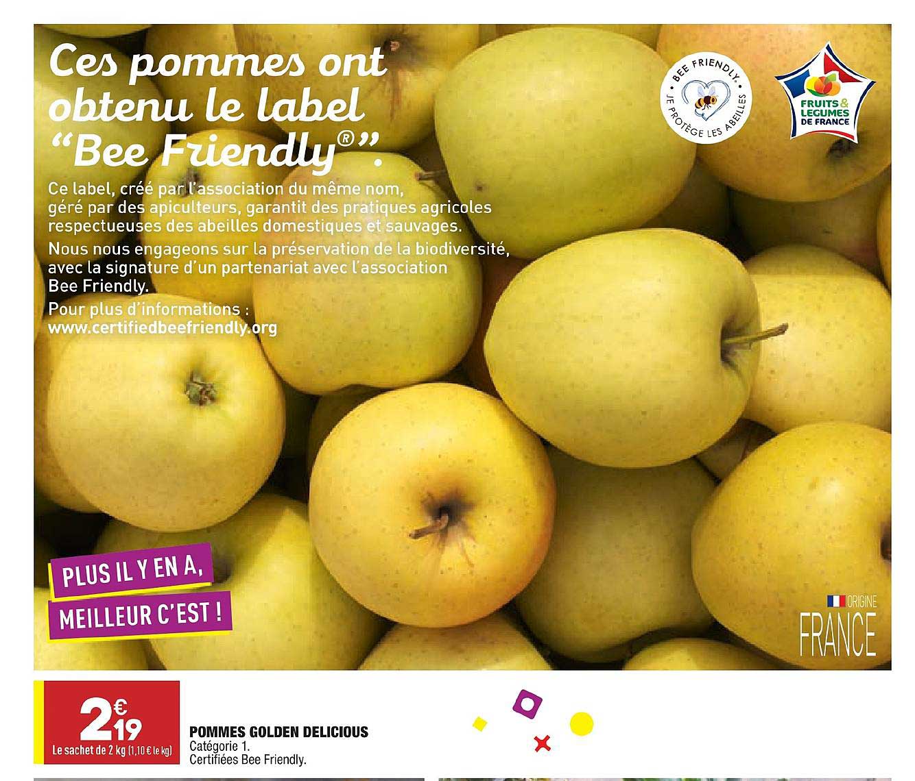 pommes golden delicious