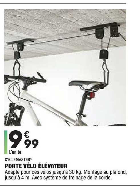 porte vélo élévateur cyclemaster
