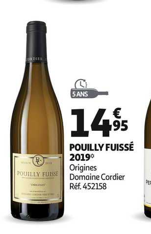 pouilly fuissé 2019 origines domaine cordier