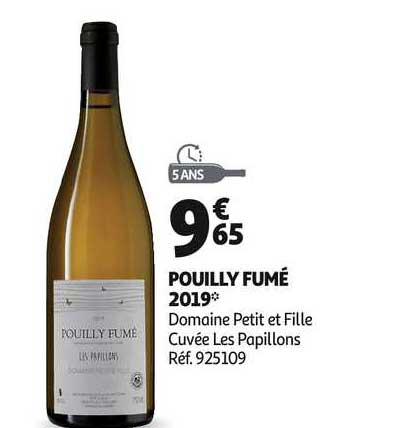 pouilly fumé 2019 domaine petit et fille cuvée les papillons