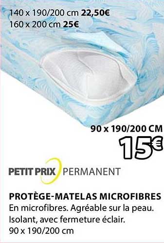 protège matelas microfibres petit prix