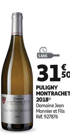puligny montrachet 2018 domaine jean monnier et fils
