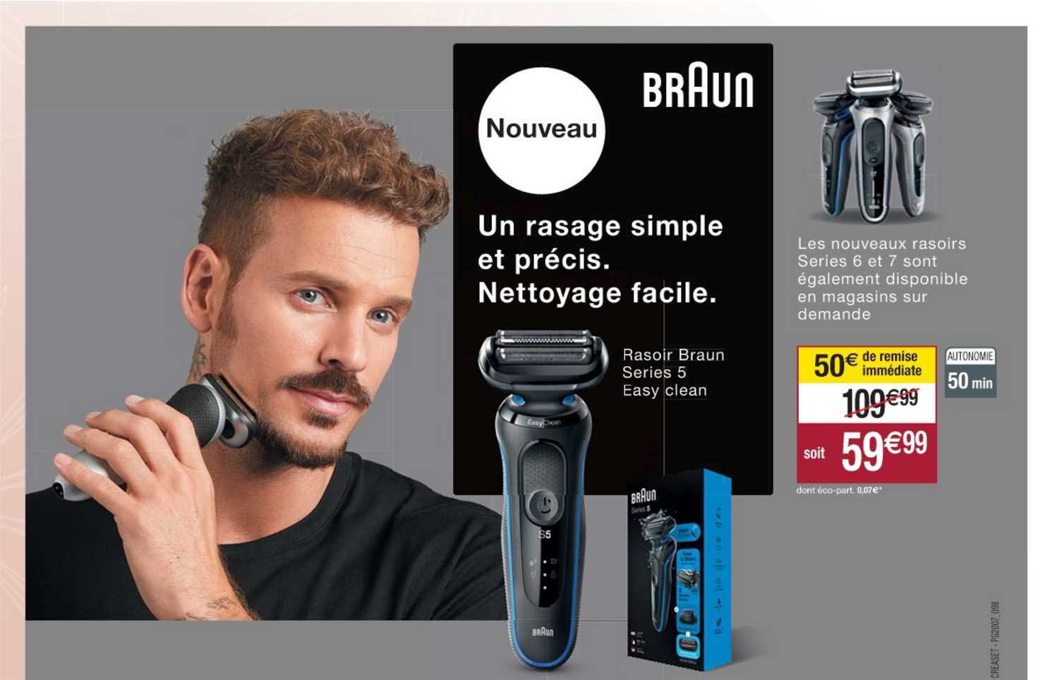rasoir braun series 5 easy clean