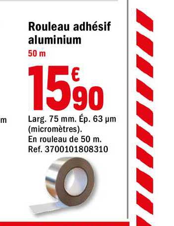 Rouleau Adhésif Aluminium