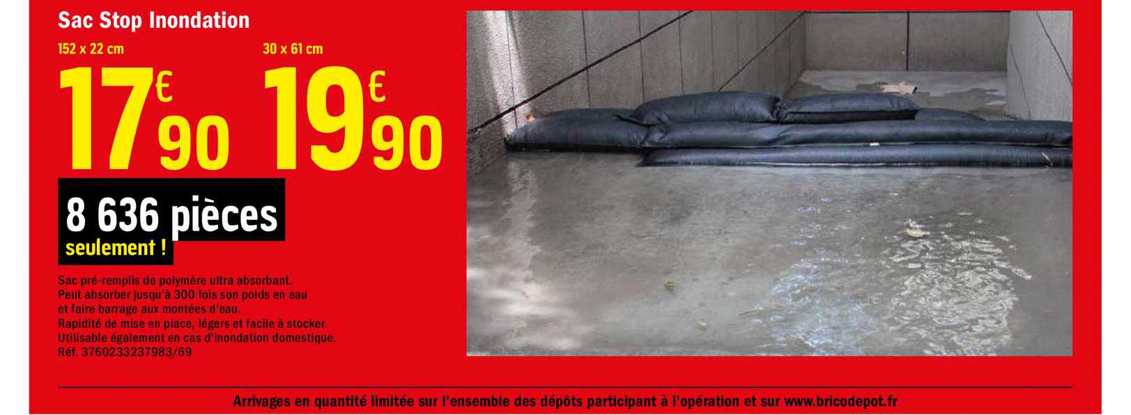 Sac Stops Inondation