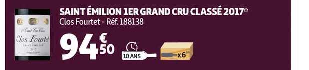 saint émilion 1er grand cru classé 2017 clos fourtet