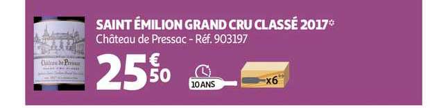 saint émilion grand cru classé 2017 château de pressac