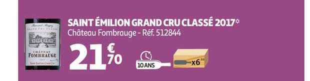 saint émilion grand cru classé 2017 château fombrauge