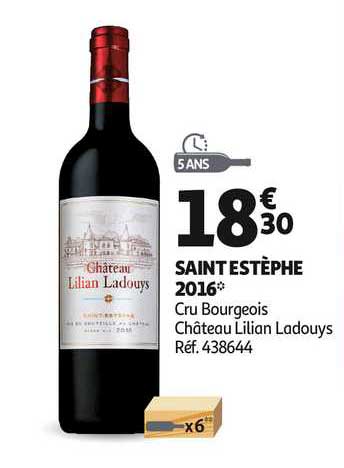 saint estèphe 2016 cru bourgeois château lilian ladouys