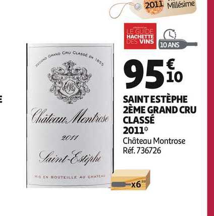 saint estèphe 2ème grand cru classé 2011 château montrose