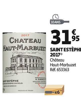 Saint Esthèphe 2017 Château Haut Marbuzet