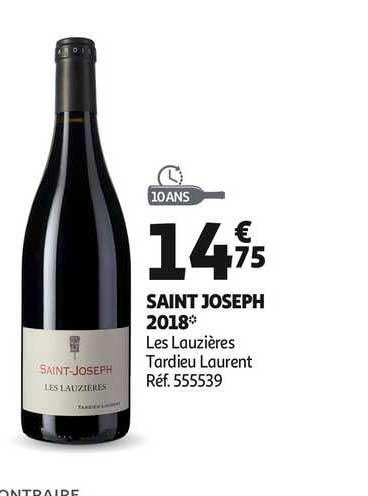 saint joseph 2018 les lauzières tardieu laurent
