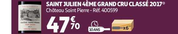 saint julien 4ème grand cru classé 2017 château saint pierre