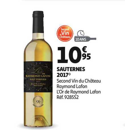 sauternes 2017 second vin du château raymond lafon l'or de raymond lafon