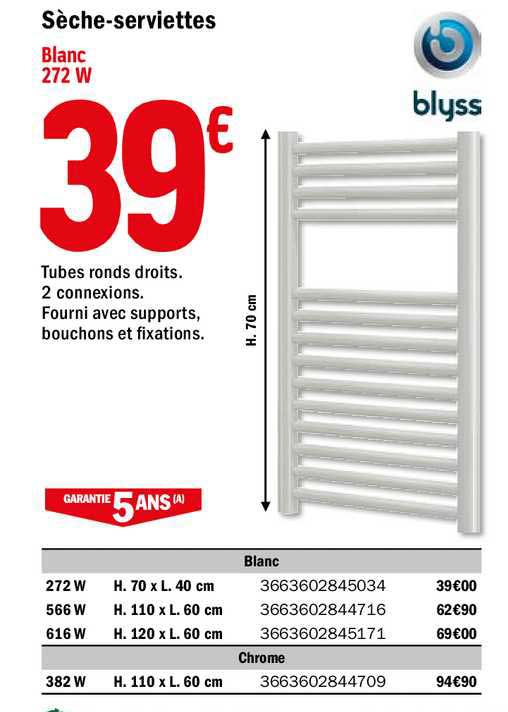 sèches serviettes blyss