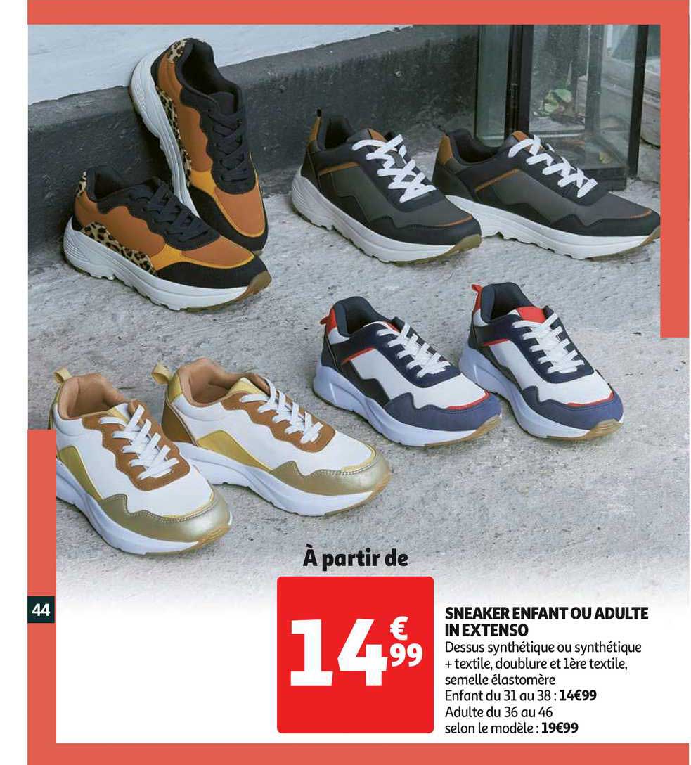 sneaker enfant ou adulte in extenso