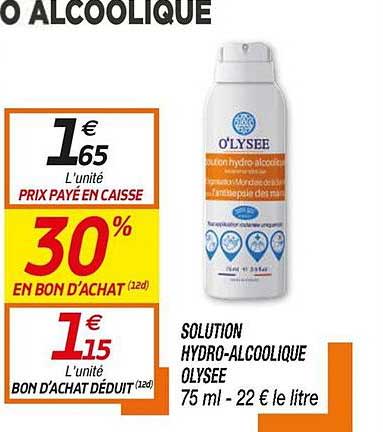 Solution Hydro Alcoolique Olysee