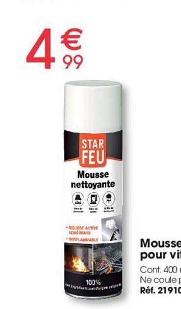 Start Feu Mousse Nettoyante Pour Vitre D'insert