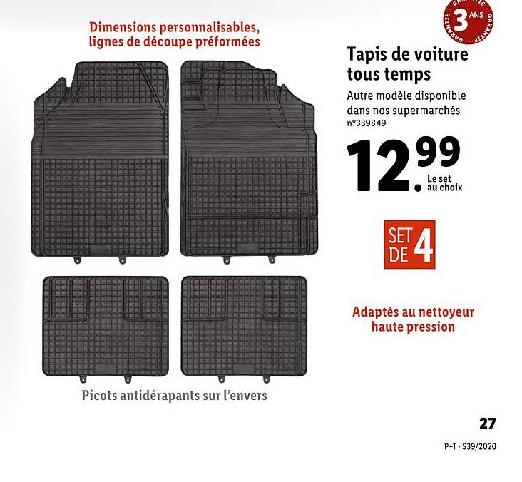Tapis De Voiture Tous Temps