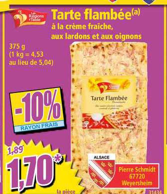 Tarte Flambée Les Régions & Table