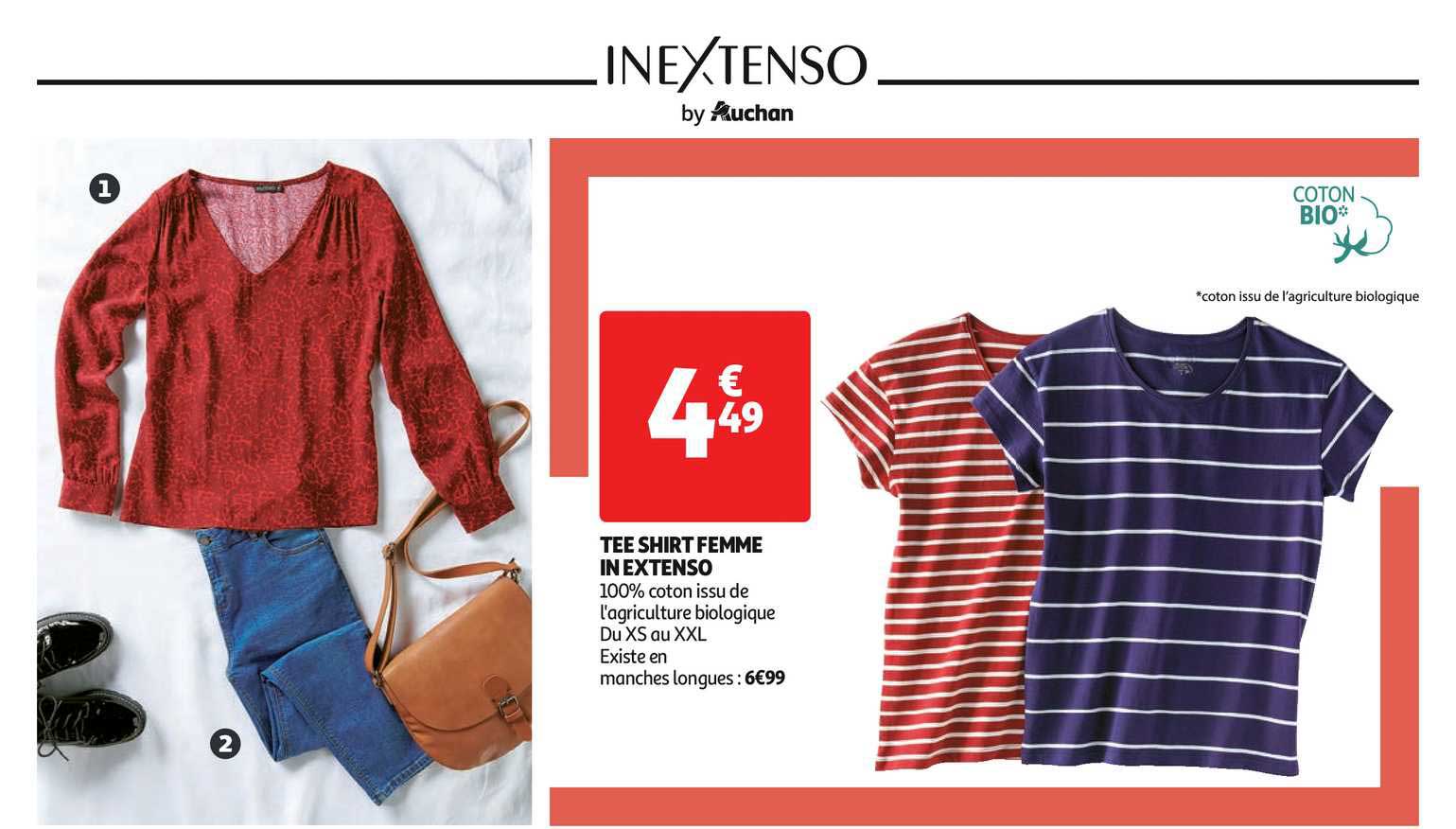 tee shirt femme in extenso