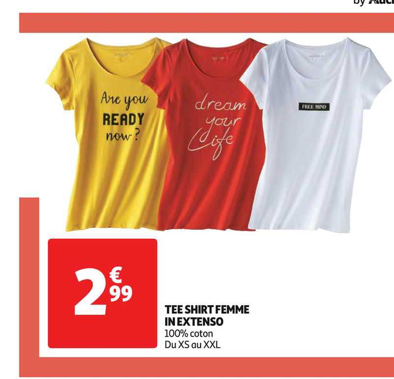 tee shirt femme in extenso