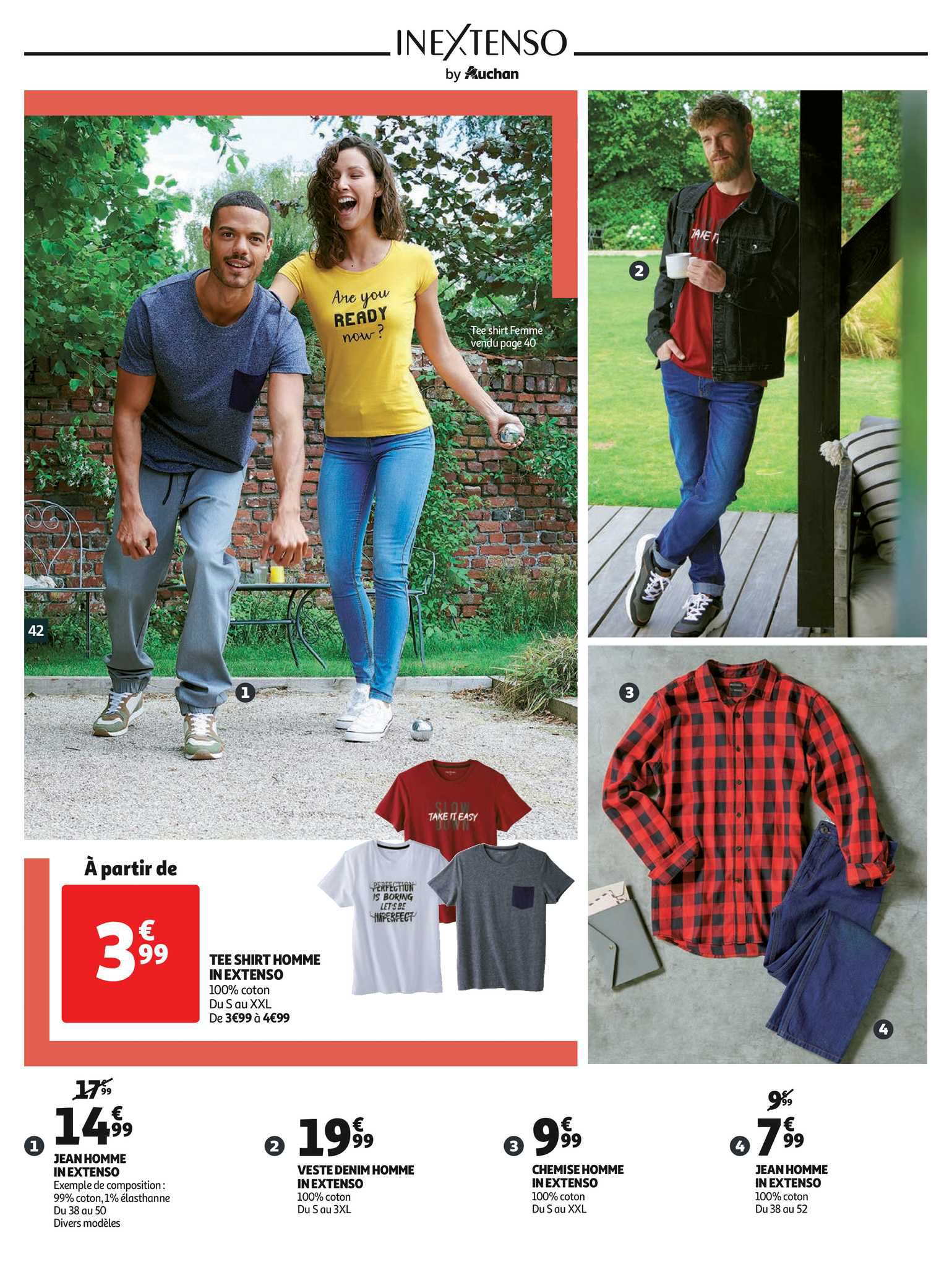 tee shirt homme in extenso