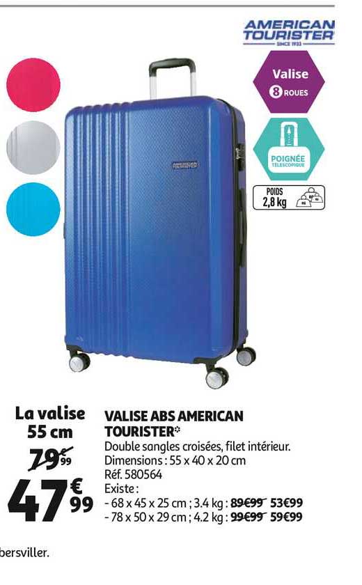 valise abs american tourister