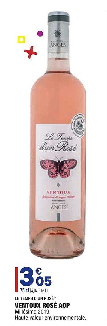 ventoux rosé aop le temps d'un rosé