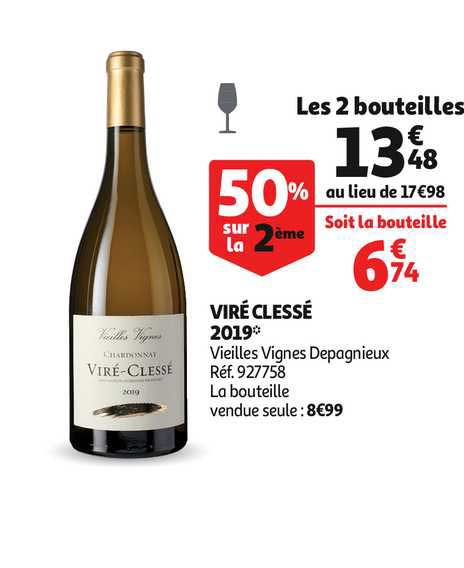 viré clessé 2019 vieilles vignes depagnieux 50% sur la 2ème