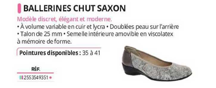 ballerines chut saxon