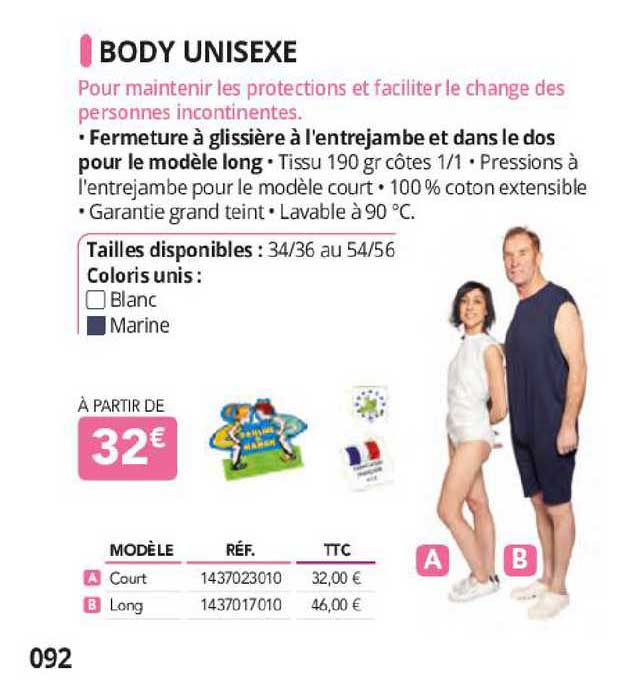 body unisexe