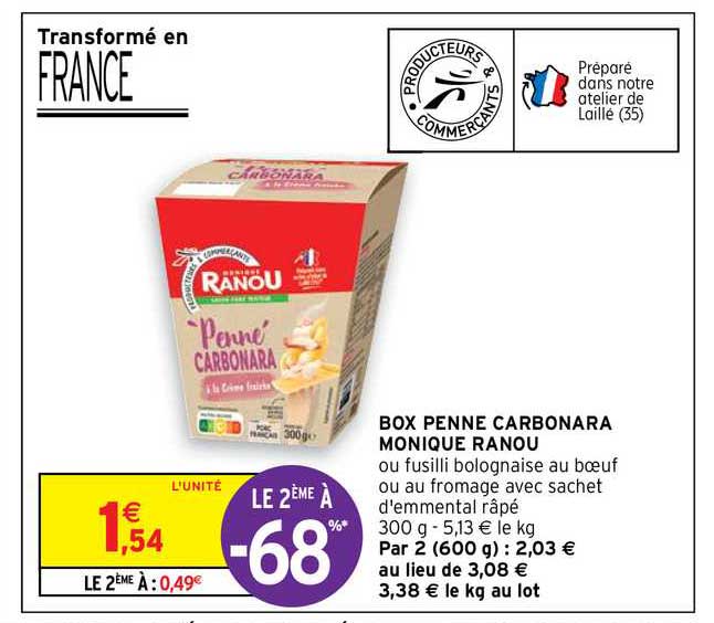 box penne carbonara monique ranou