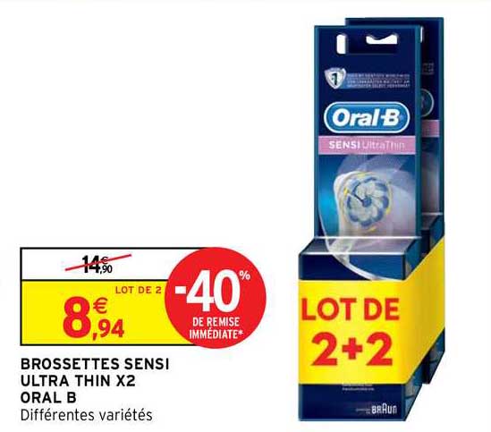 brossettes sensi ultra tin x2 oral b