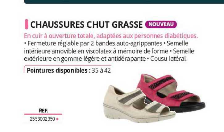 chaussures chut grasse