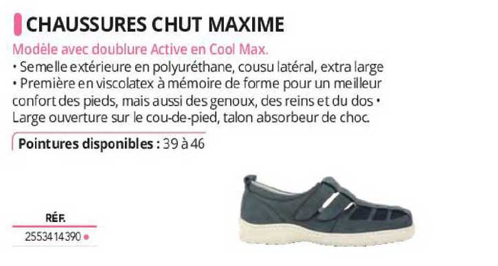 chaussures chut maxime