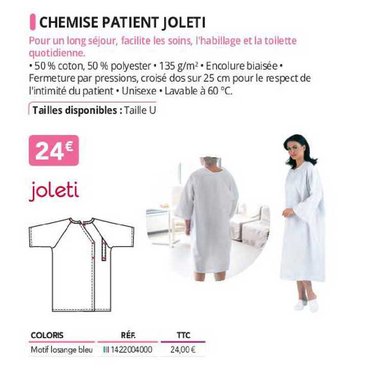 chemise patient joleti