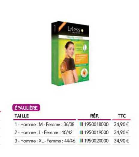 épaulière lytess