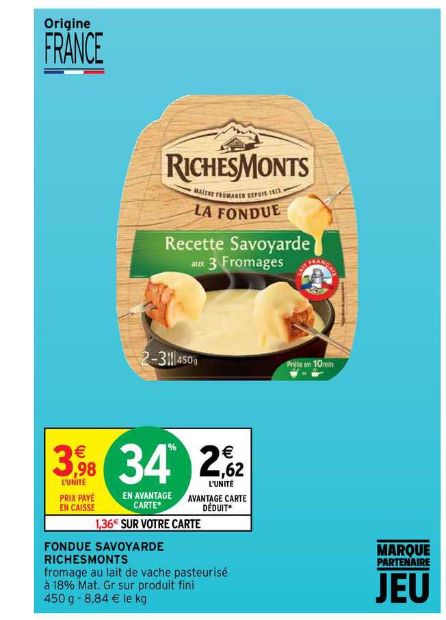 fondue savoyarde richesmonts