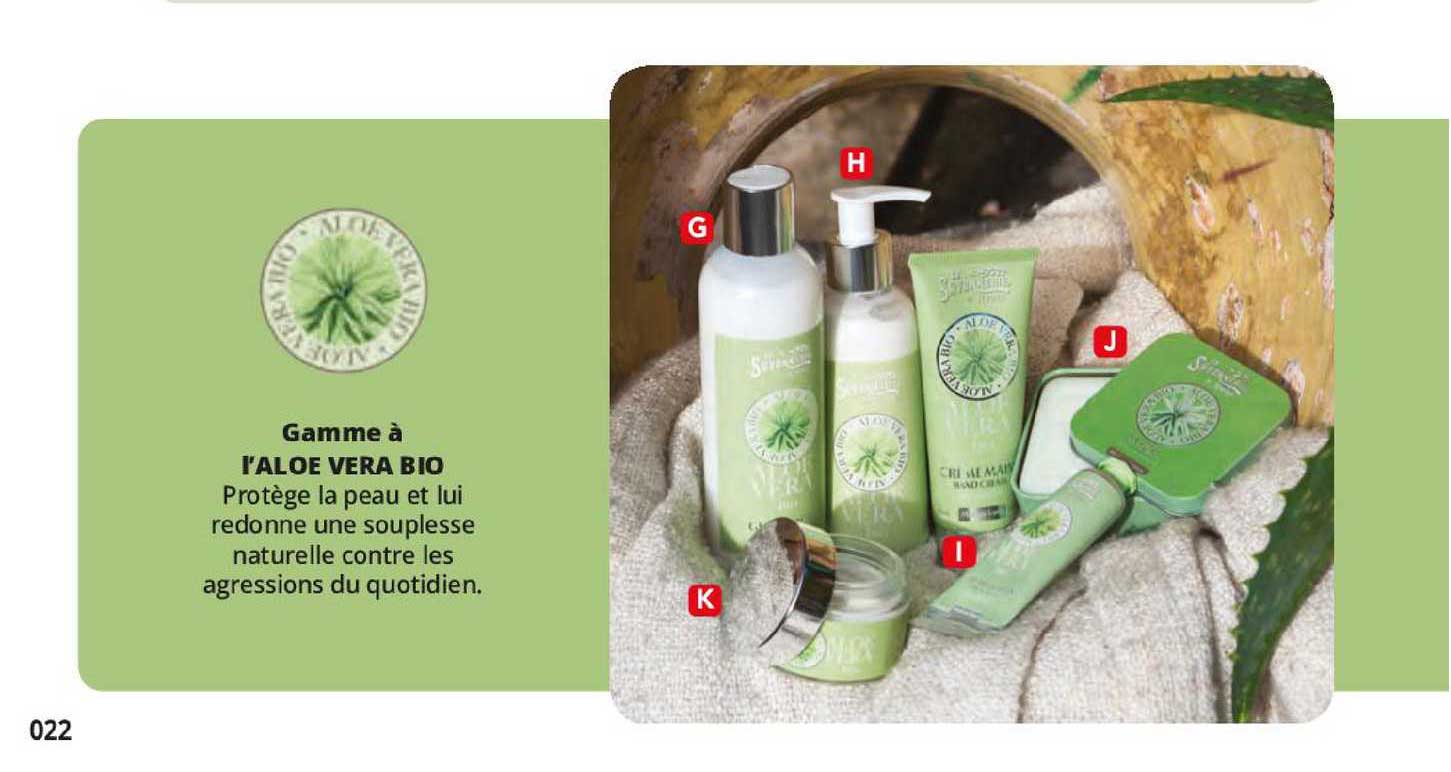 gamme à l'aloé véra bio