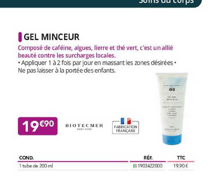 gel minceur biotecmer