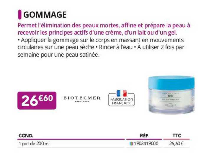 gommage biotecmer