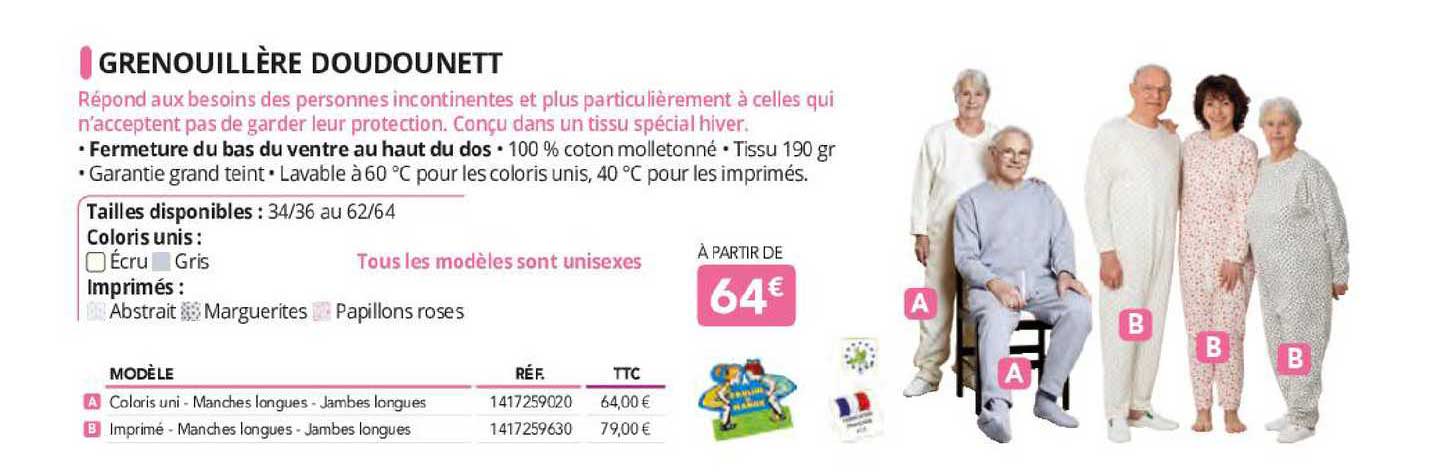 grenouillère doudounett