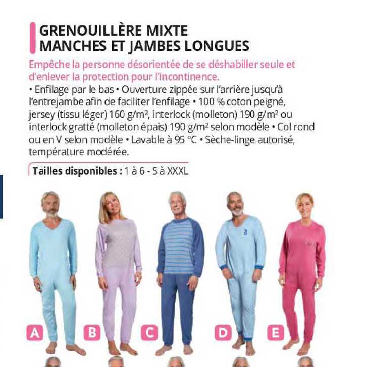 grenouillère mixte manches et jambes longues