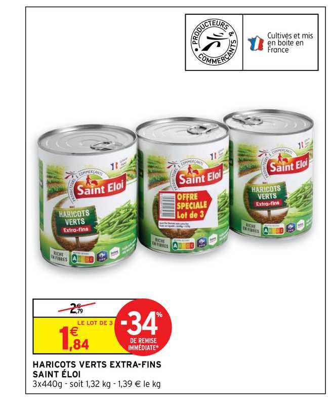 haricots verts extra-fins saint éloi