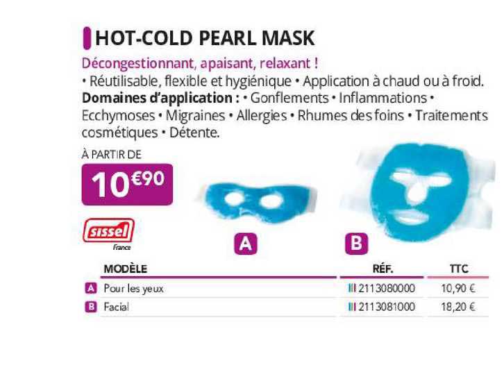 hot-cold pearl mask sissel