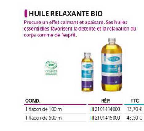 huile relaxante bio