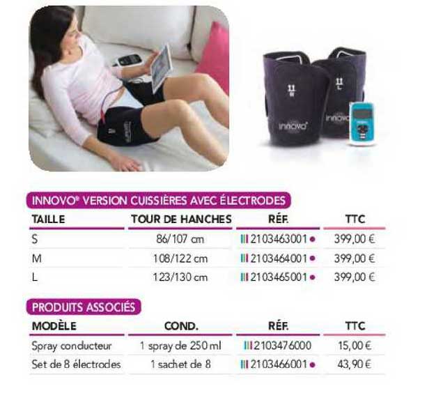 innovo version cuissières avec électrodes