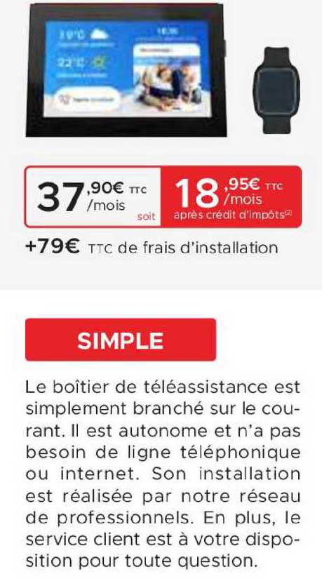 le boîtier de téléassistance